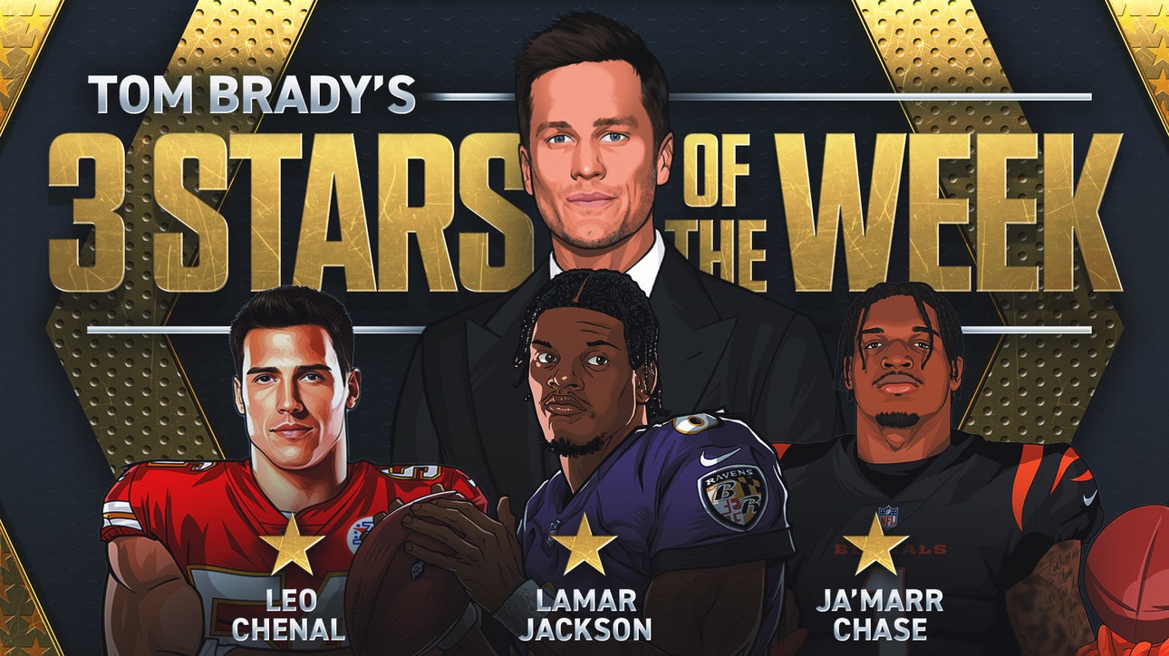 Tom Brady's 3 Stars of Week 10, including Ravens' Lamar Jackson