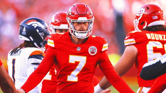 Chiefs kicker Harrison Butker reportedly out three-plus weeks with knee injury